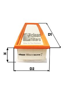 CLEAN FILTERS Õhufilter MA3448